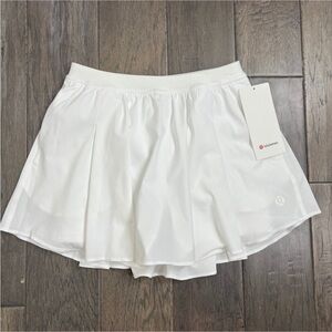 Lululemon NWT Narrow Waistband Tennis Skirt White